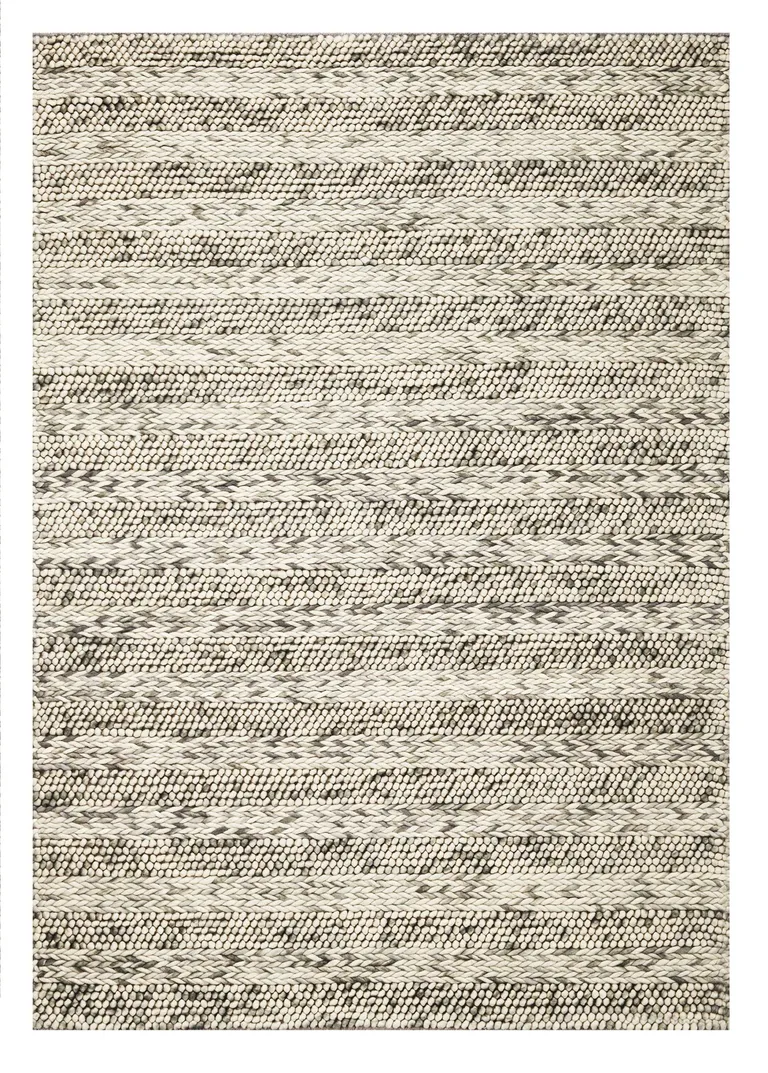 Wool Grey Area Rug Photo 5