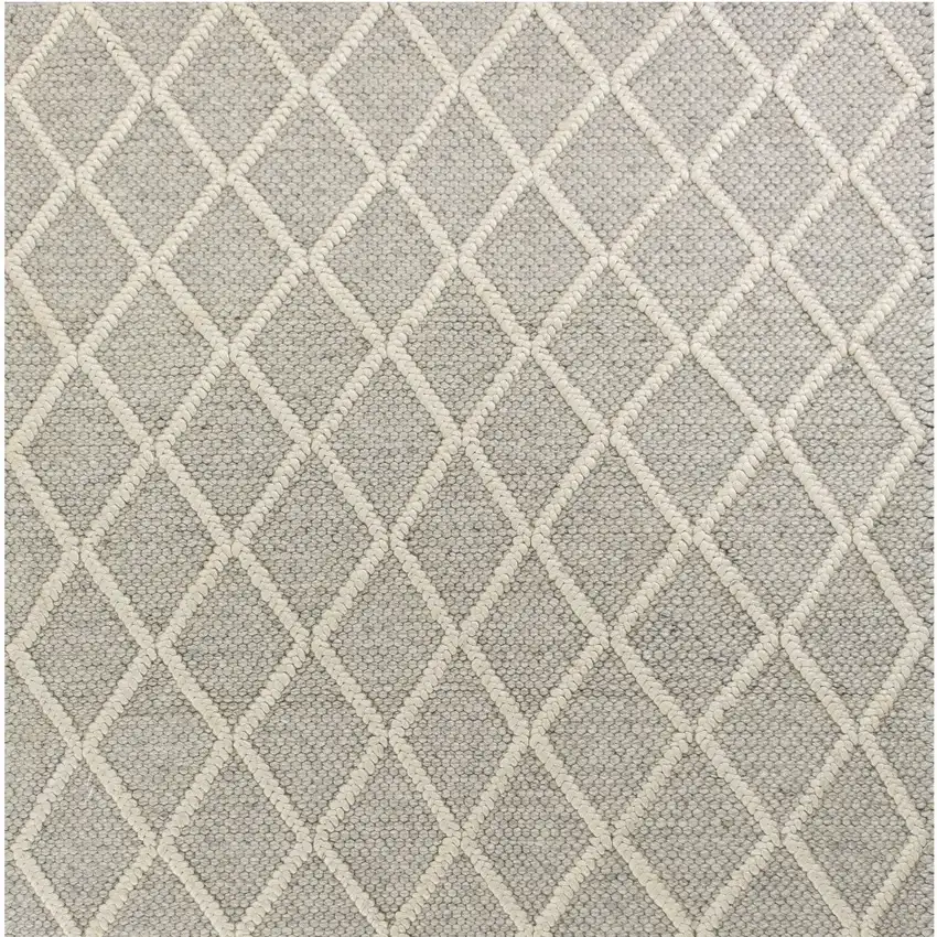 Wool Grey Area Rug Photo 7