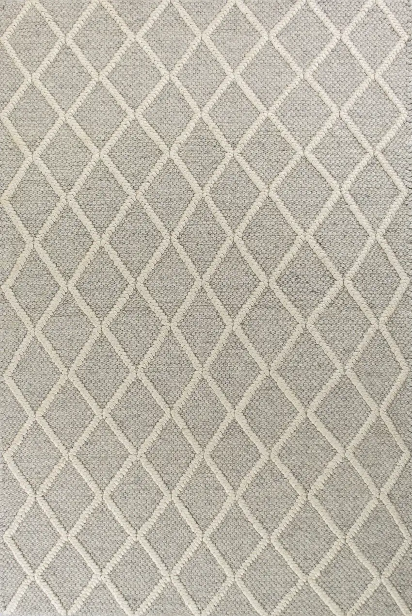 Wool Grey Area Rug Photo 1