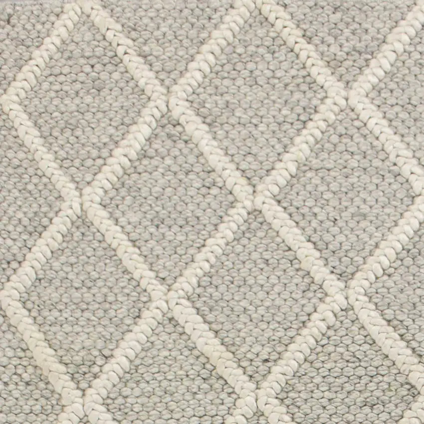 Wool Grey Area Rug Photo 2