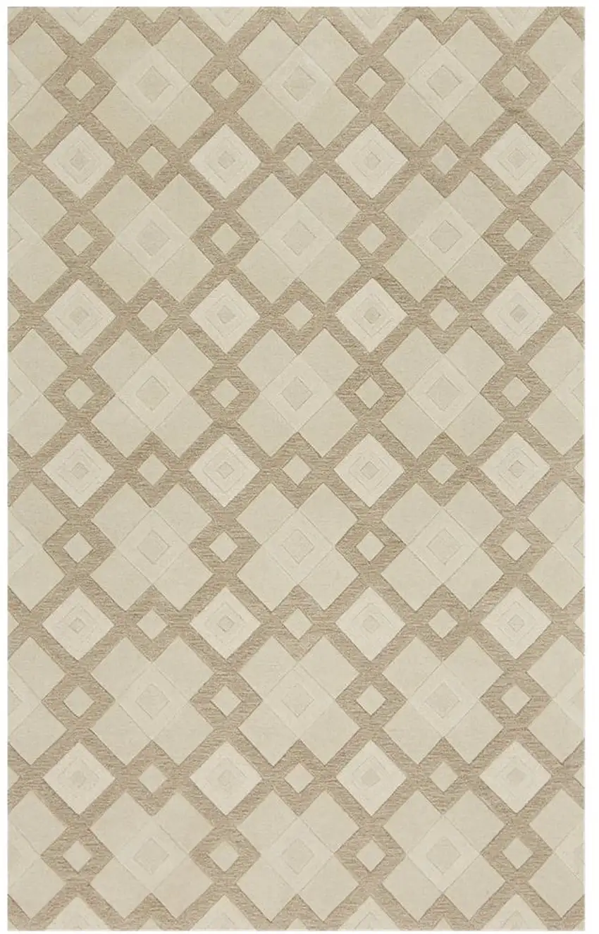 Wool Ivory  Area Rug Photo 2