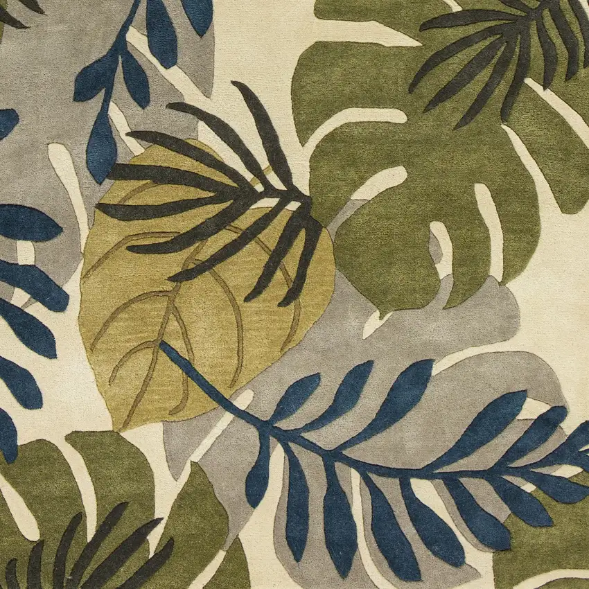 Wool Ivory  Area Rug Photo 2