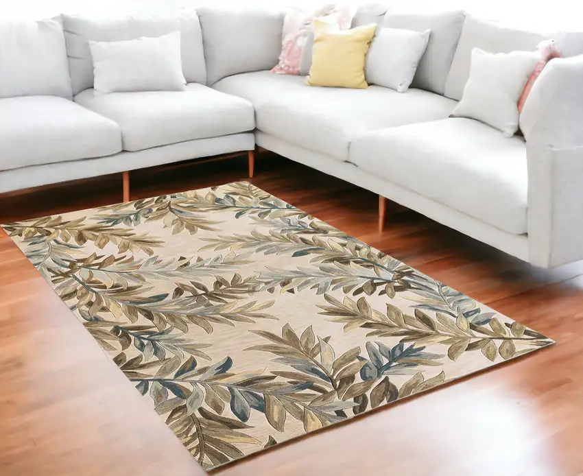 Wool Ivory  Area Rug Photo 2