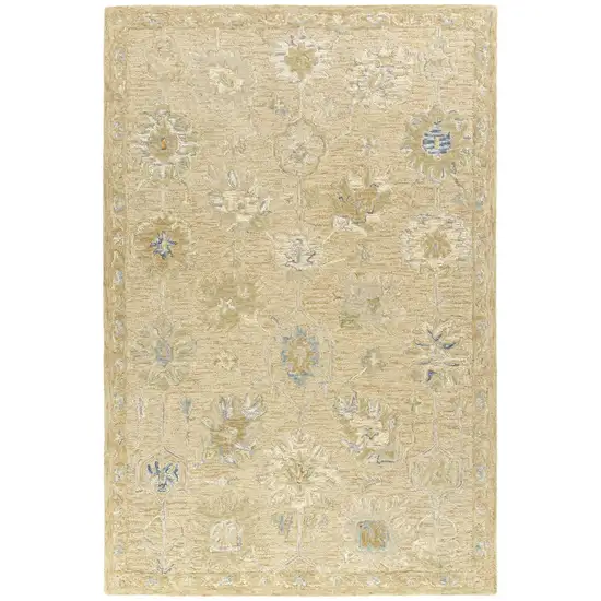 Wool Medallion Hand Tufted Area Rug Photo 3