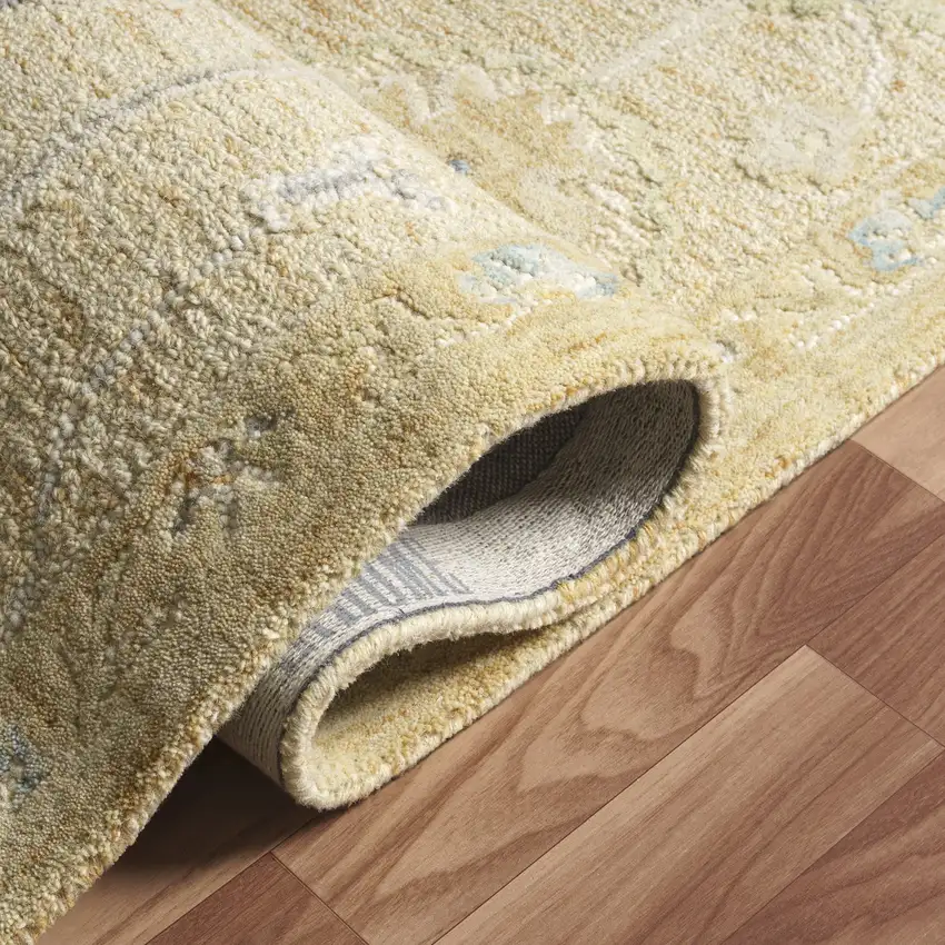 Wool Medallion Hand Tufted Area Rug Photo 6