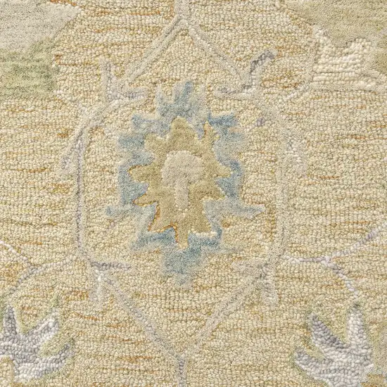 Wool Medallion Hand Tufted Area Rug Photo 9