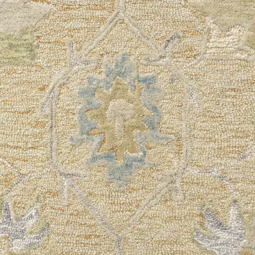 Wool Medallion Hand Tufted Area Rug Photo 9