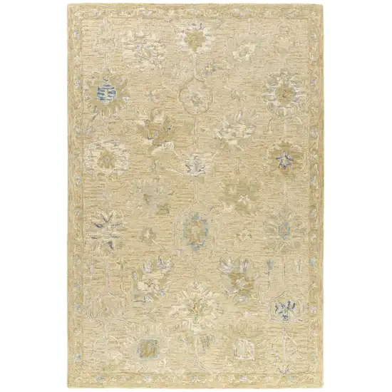 Wool Medallion Hand Tufted Area Rug Photo 1
