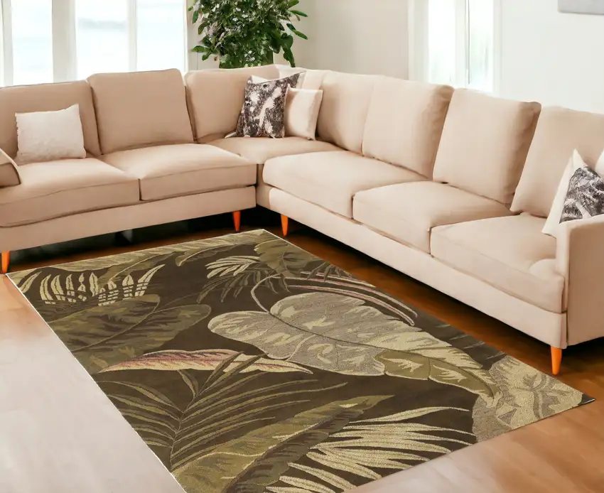 6 Wool Mocha Area Rug Photo 1