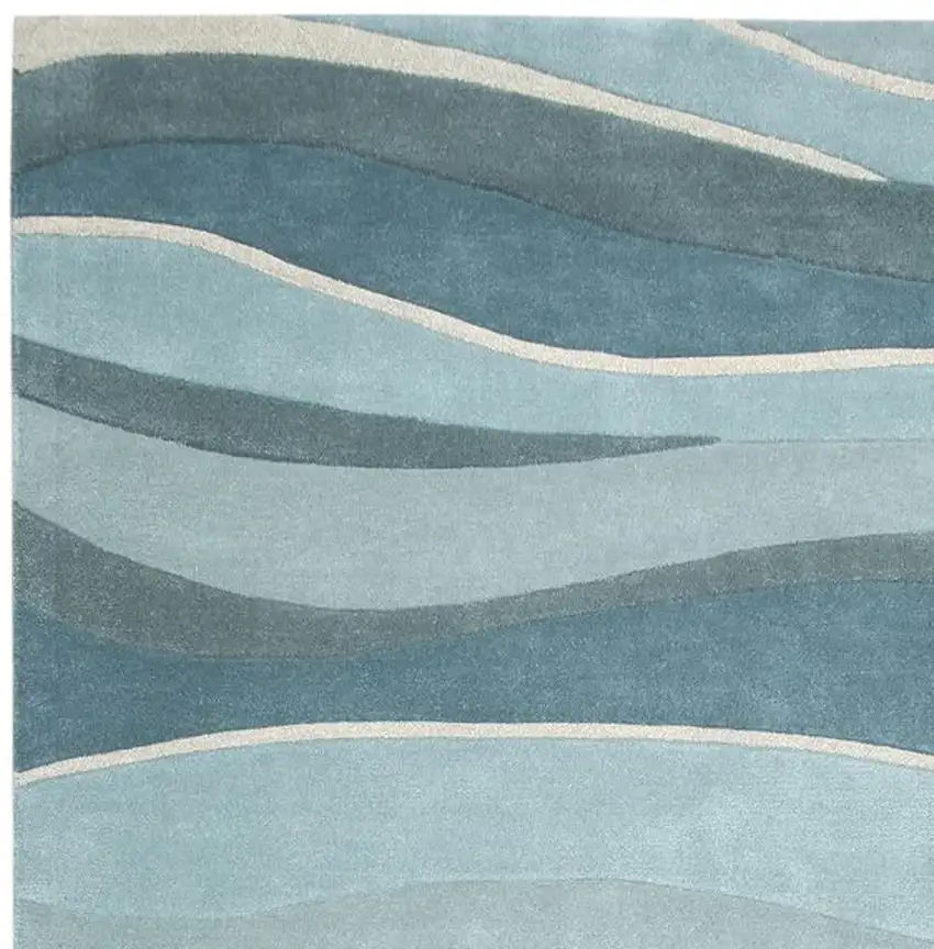 6 Wool Ocean Area Rug Photo 4