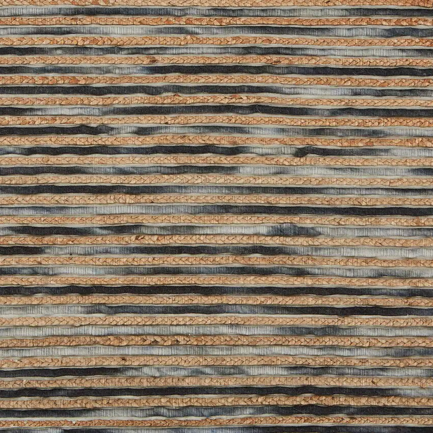 Wool Striped Hand Braided Area Rug Photo 6