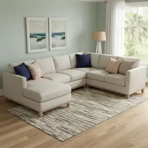 Photo of Wool Striped Hand Braided Area Rug