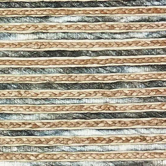 Wool Striped Hand Braided Area Rug Photo 4