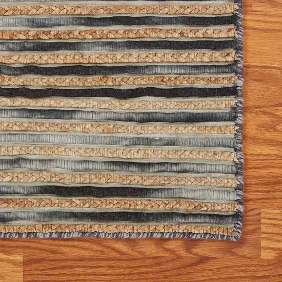 Wool Striped Hand Braided Area Rug Photo 9