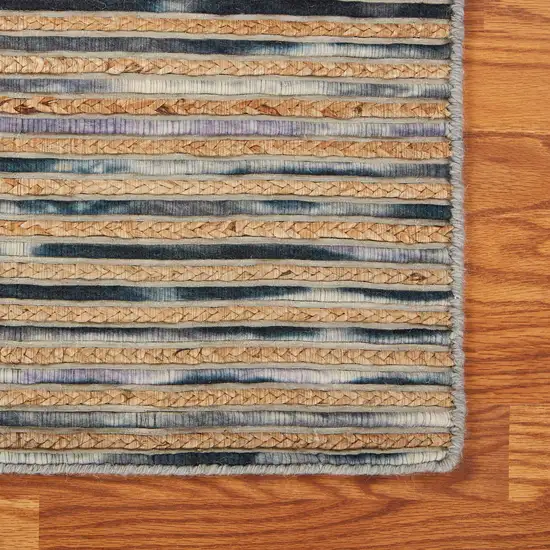 Wool Striped Hand Braided Area Rug Photo 8