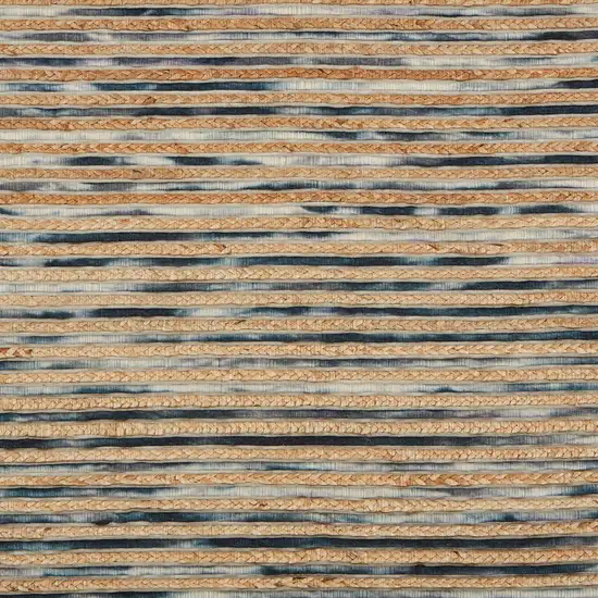 Wool Striped Hand Braided Area Rug Photo 9