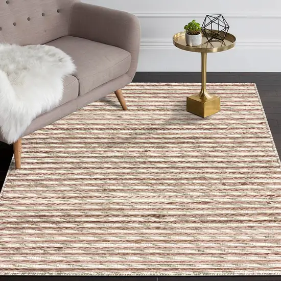Wool Striped Hand Braided Area Rug Photo 3