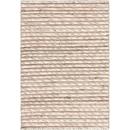 Wool Striped Hand Braided Area Rug Photo 1