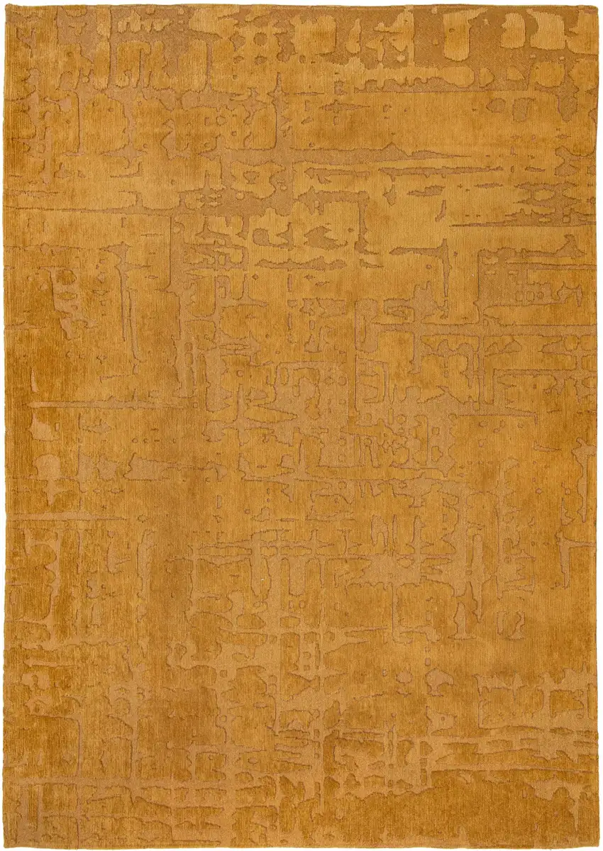 Yellow Abstract Non Skid Area Rug Photo 6