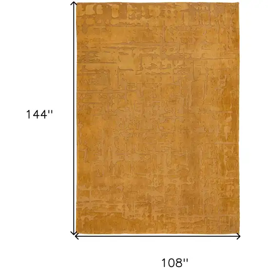 Yellow Abstract Non Skid Area Rug Photo 3