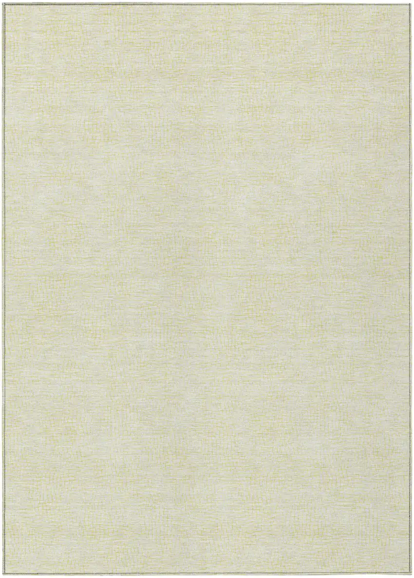 Yellow And Beige Geometric Washable Indoor Outdoor Area Rug Photo 2