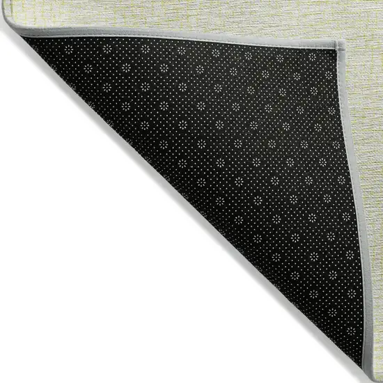 Yellow And Beige Geometric Washable Indoor Outdoor Area Rug Photo 3