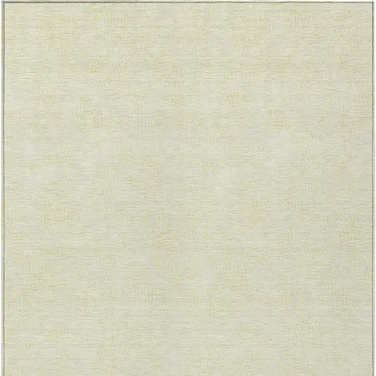 Yellow And Beige Geometric Washable Indoor Outdoor Area Rug Photo 6