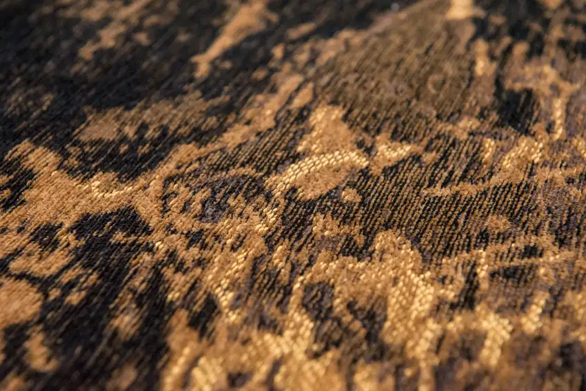 Yellow And Brown Abstract ,Washable, Area Rug Photo 9