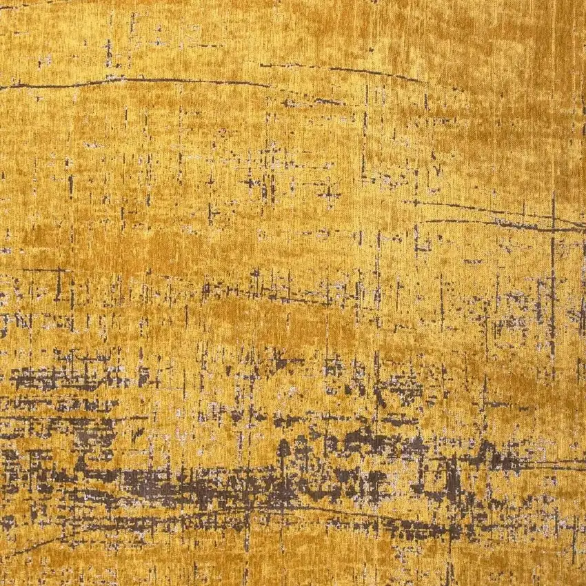 Yellow And Brown Chevron ,Washable, Area Rug Photo 3