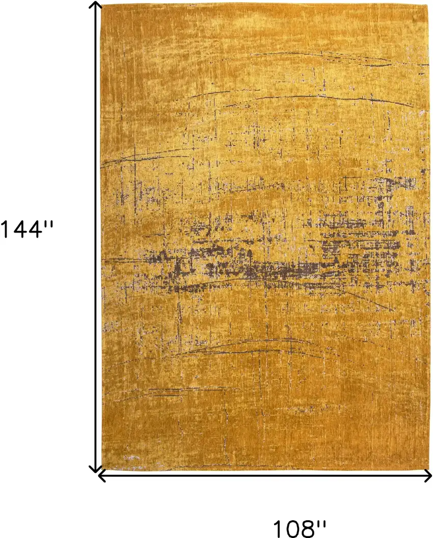 Yellow And Brown Chevron ,Washable, Area Rug Photo 5