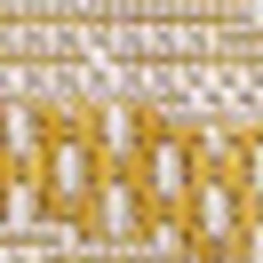 Yellow And Cream Floral Indoor Outdoor Area Rug Photo 2