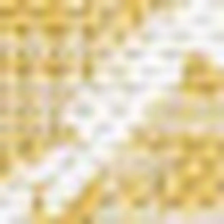 Yellow And Cream Trellis Indoor Outdoor Area Rug Photo 2