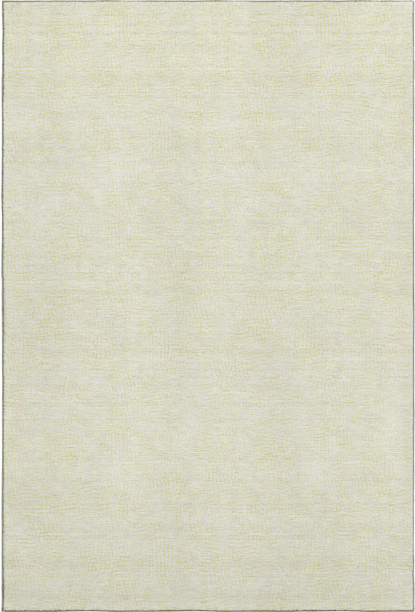 Yellow And Ivory Geometric Washable Area Rug With UV Protection Photo 4