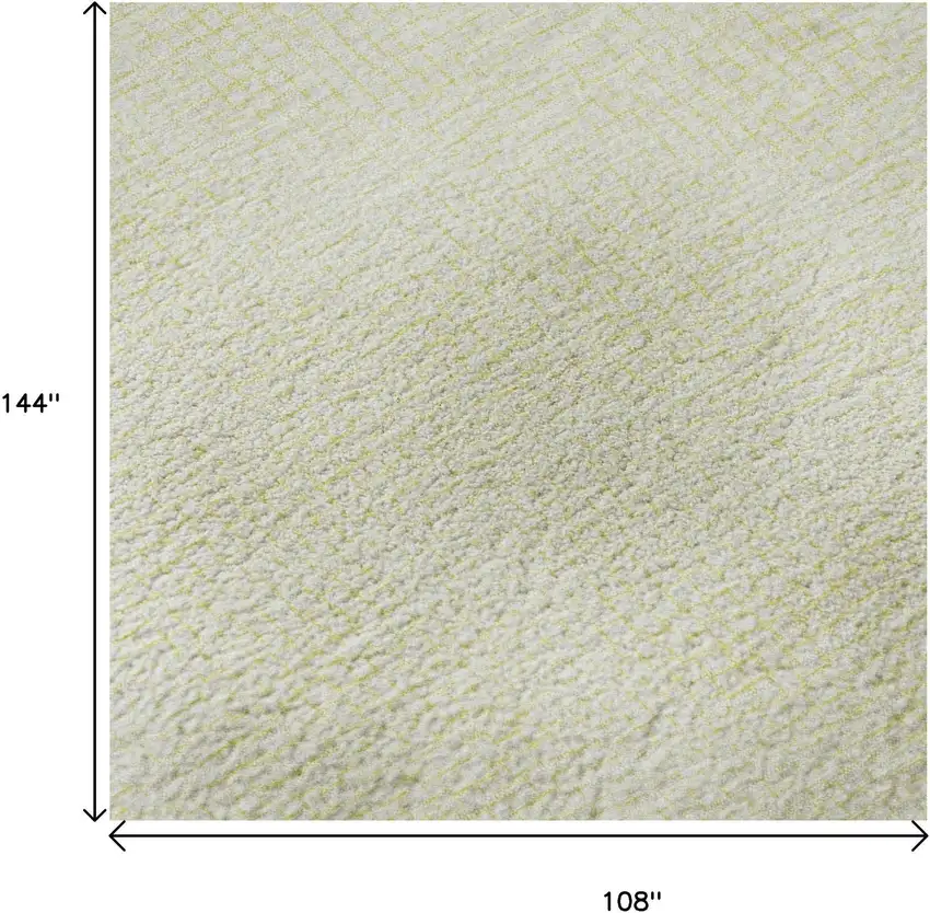 Yellow And Ivory Geometric Washable Area Rug With UV Protection Photo 8