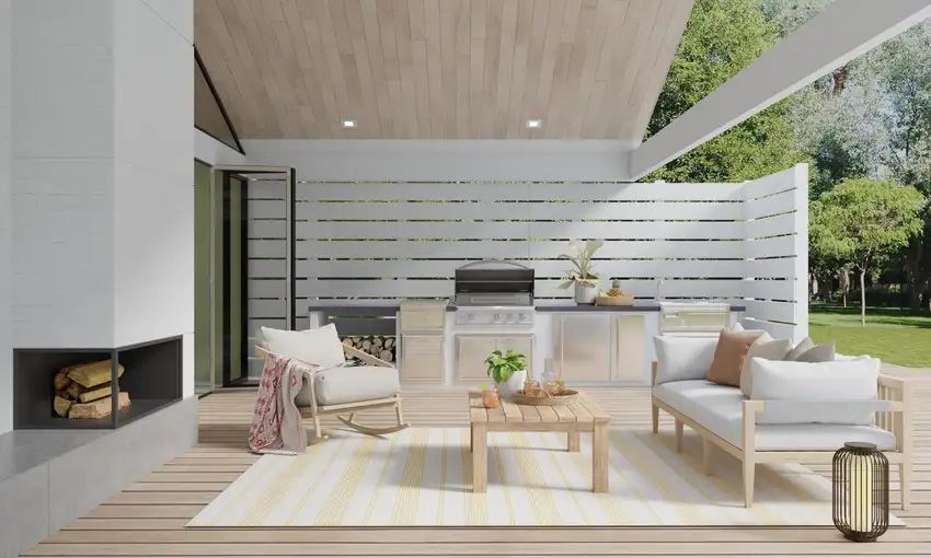 Yellow And Ivory Striped Dhurrie Hand Woven Stain Resistant Area Rug Photo 5