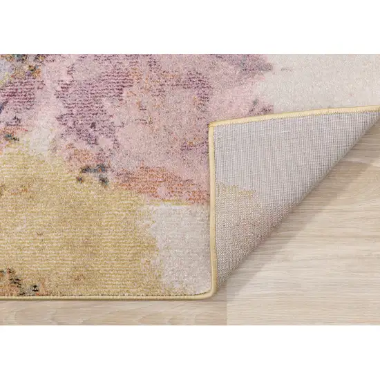 Yellow And Pink Floral Area Rug Photo 9
