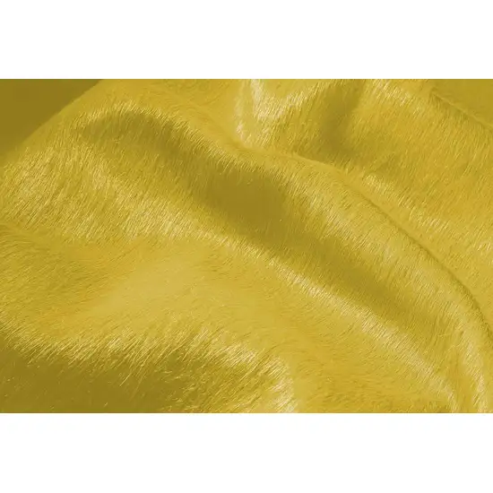 Yellow Cowhide Area Rug Photo 8