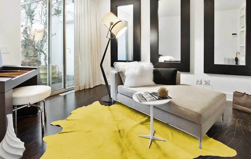 Yellow Cowhide - Rug Photo 4
