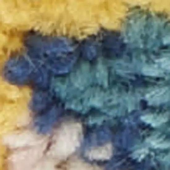 Yellow Floral Power Loom Area Rug Photo 3