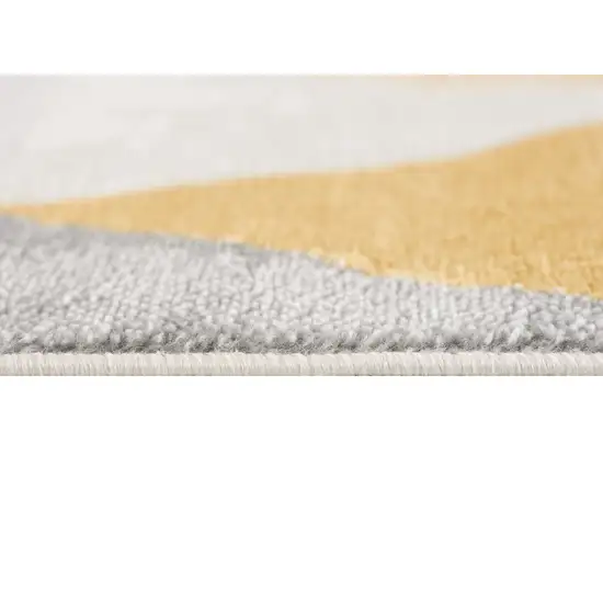 Yellow Geometric Area Rug Photo 5