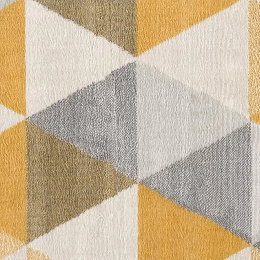 Yellow Geometric Area Rug Photo 3