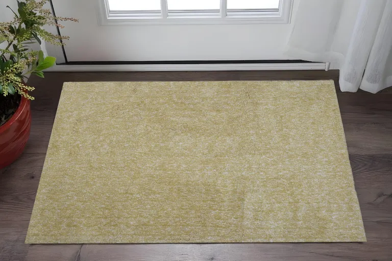 Yellow Heather Plain Area Rug Photo 5