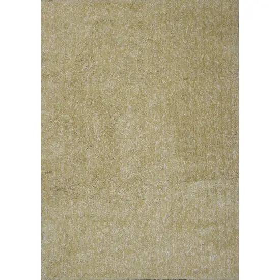 Yellow Shag Hand Woven Area Rug Photo 5