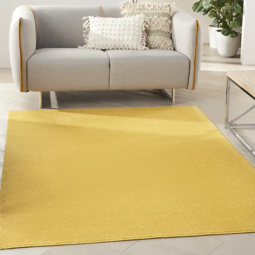 Yellow Indoor Outdoor Area Rug Photo 6