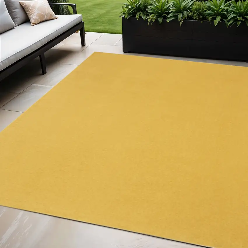Yellow Indoor Outdoor Area Rug Photo 2