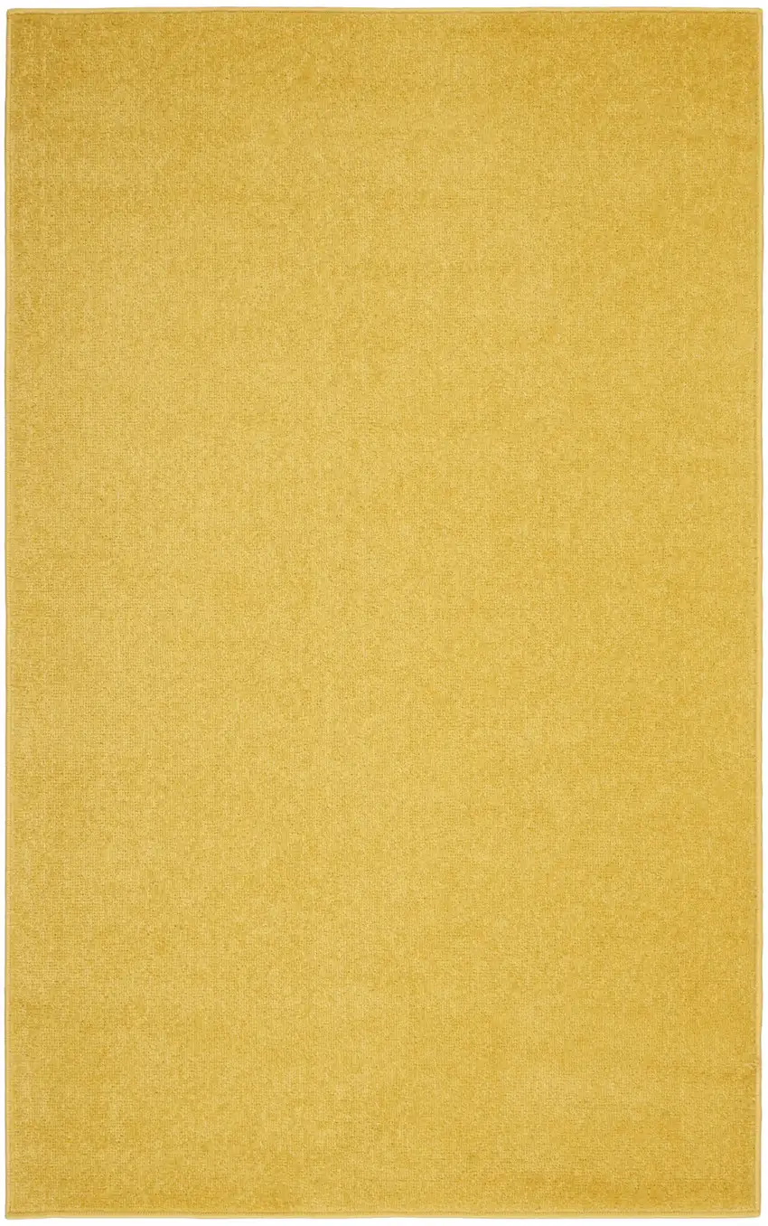 Yellow Non Skid Indoor Outdoor Area Rug Photo 1
