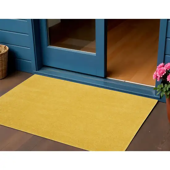 Yellow Indoor Outdoor Area Rug Photo 2