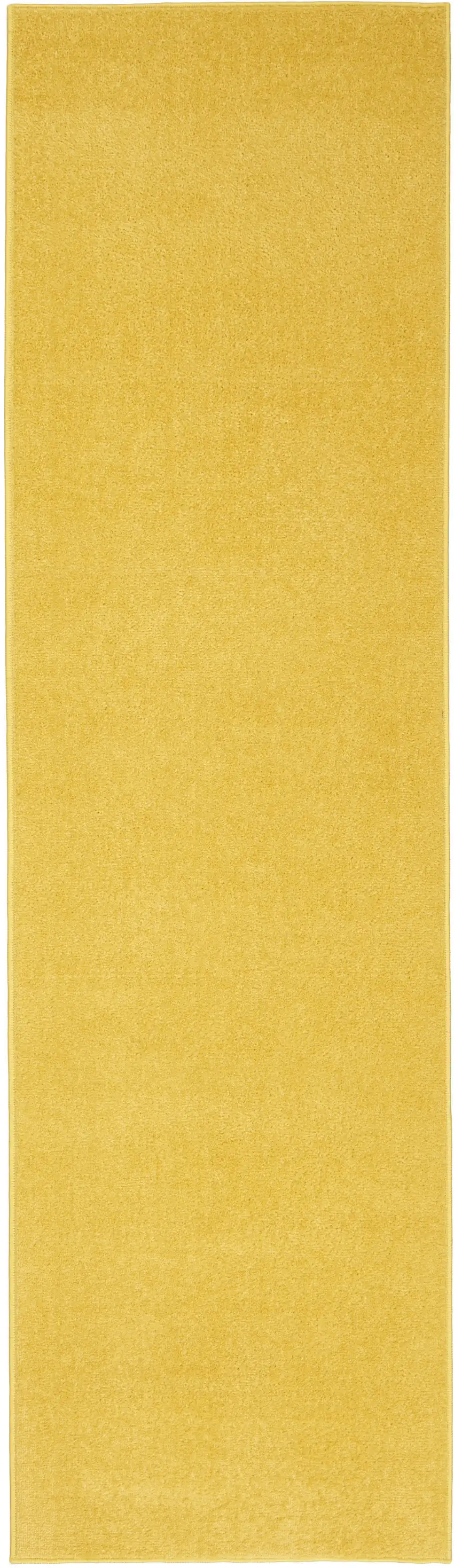 6' Yellow Indoor Outdoor Runner Rug Photo 1