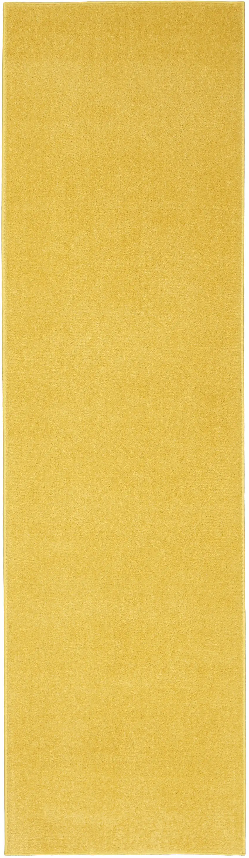 8' Yellow Indoor Outdoor Runner Rug Photo 3