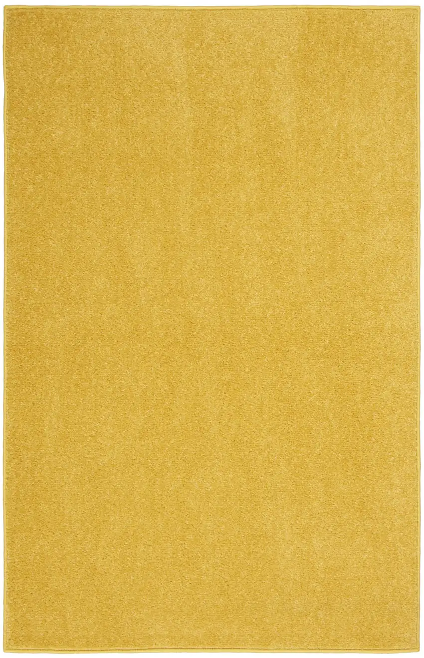 Yellow Non Skid Indoor Outdoor Runner Rug Photo 1
